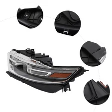 For?2013-2014 Ford Taurus Headlight Halogen Headlamp w/Bulb(s) Left Driver Side