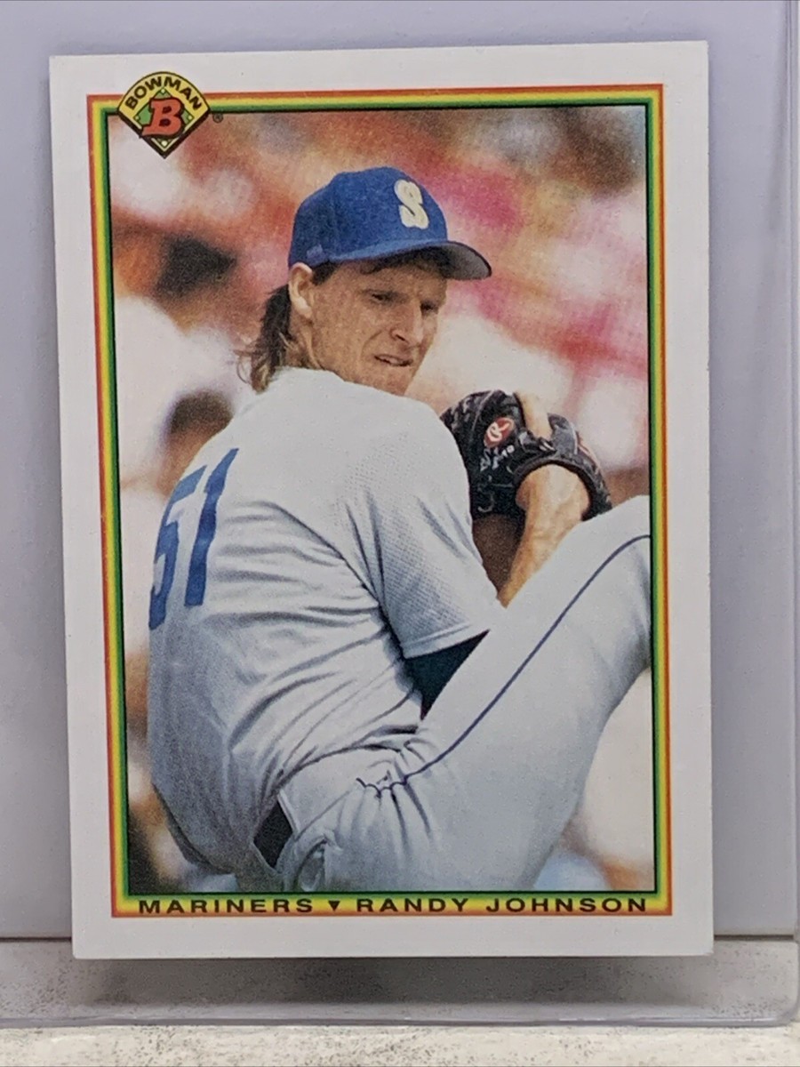 RANDY JOHNSON 1990 Bowman Baseball Card #468 Seattle Mariners HOF