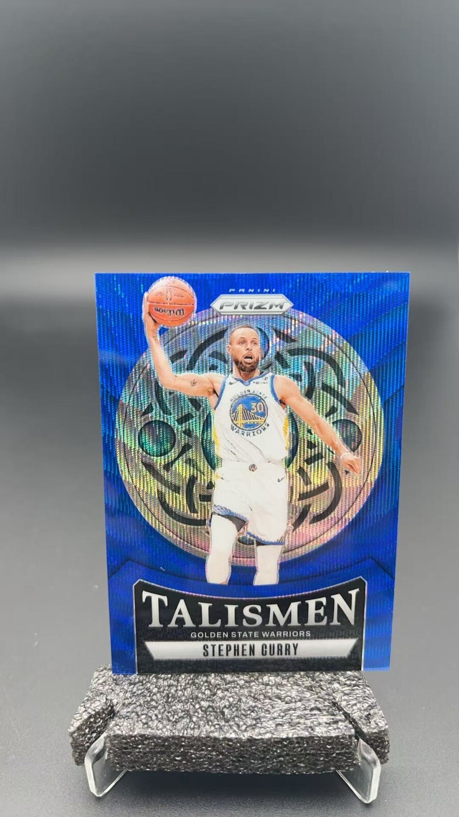 2024-25 Panini Prizm Stephen Curry Blue Wave Talismen /175 #8194JS