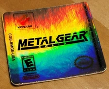 1 Game Boy Color Metal Gear Solid Cartridge *HOLOGRAPHIC Label ONLY*CGB-BMGE-USA