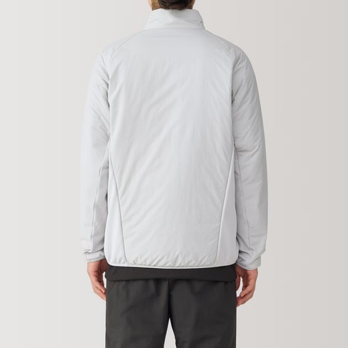 MUJI Mens Washable Padded Active Jacket Light Gray FedEx - Picture 5 of 11