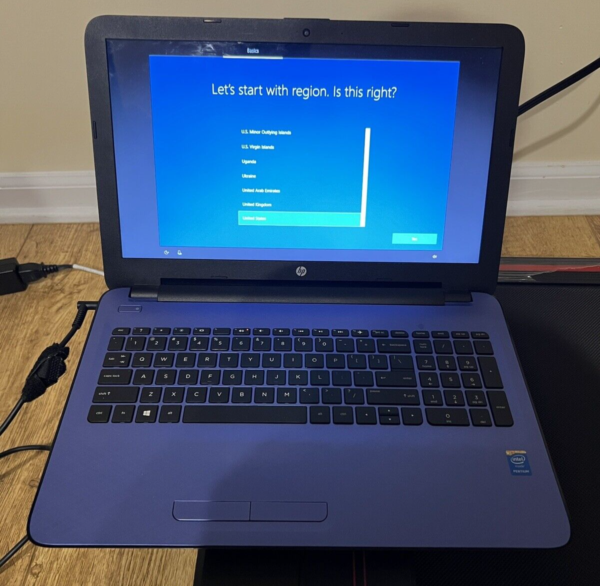 HP Notebook 15-ac132ds Pentium N3700 4GB Ram 64-bit