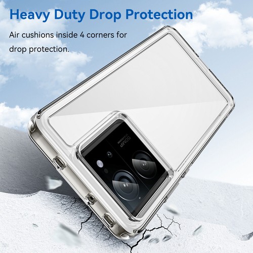 Shockproof Hybrid Transparent Crystal Cover Case For Xiaomi 13T / 13T PRO - Picture 24 of 30