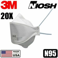 20-pack 3M Aura 9205 N95 NIOSH Protective Disposable Face Mask Respirator NEW
