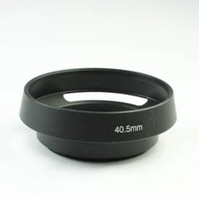 Unbranded - 40.5mm - Black Ventilated Metal Screw-In Lens Hood Shade
