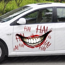 Smile Car Decal Set, 58cm x 70cm - Vehicle Side Door Vinyl Stickers