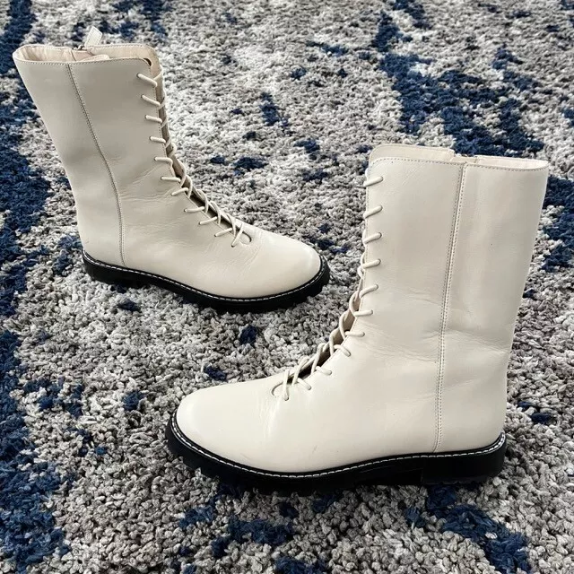 J crew white boots sale