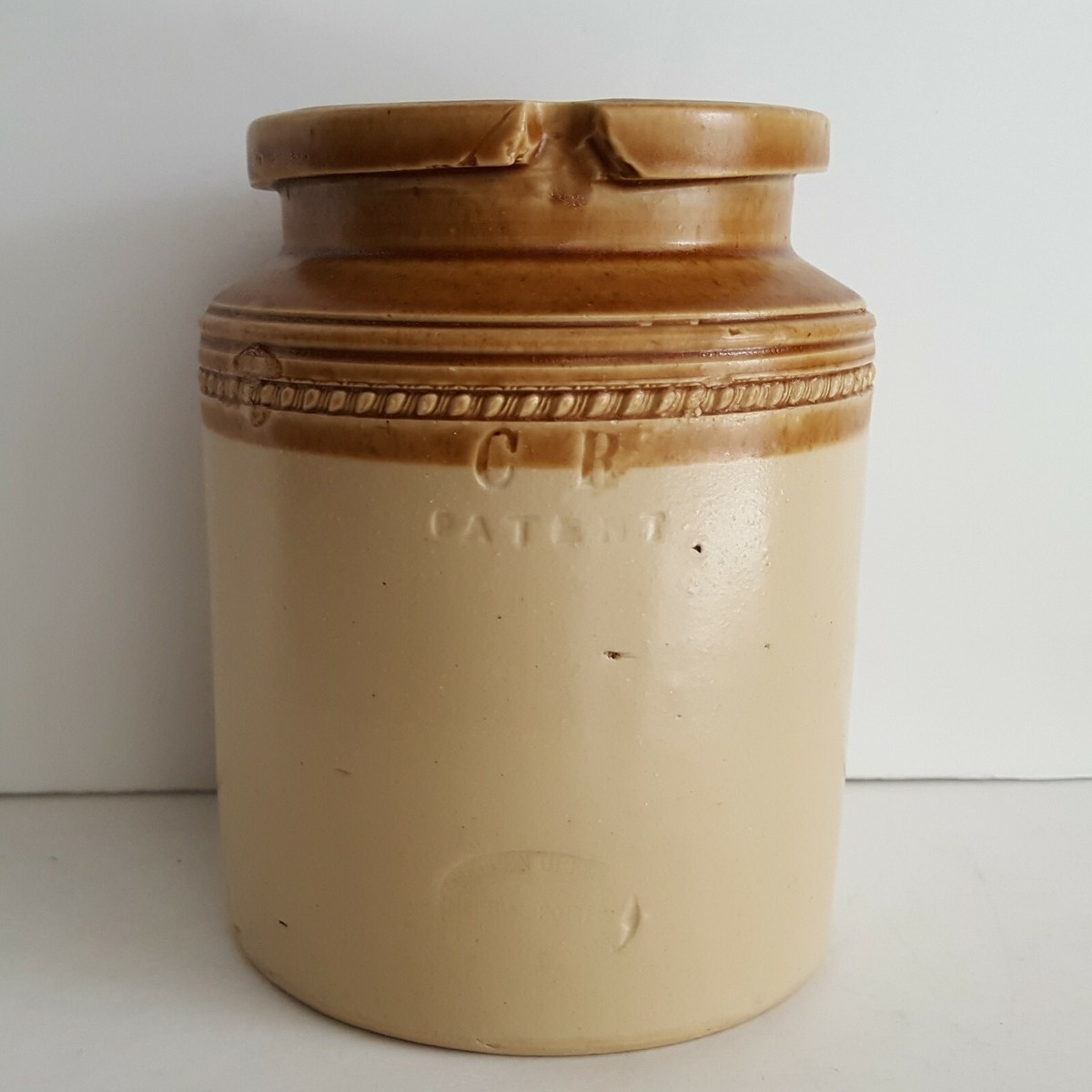 Antique Crock Stephen Green Imperial Potteries Lambeth Bung Jar
