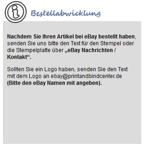 Stempel Selbstfärber Firmenstempel TRODAT Imprint 13 5-6 Zeilen mit Wunschtext - Picture 3 of 3