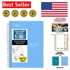 Spiral Notebook for School & Notes - 80 Sheet...