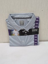 Callaway Men's Moisture Wicking Performance Golf Polo Sz 2XL Bright White L7