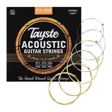 6x Stahl Gitarrensaiten für Westerngitarre A...