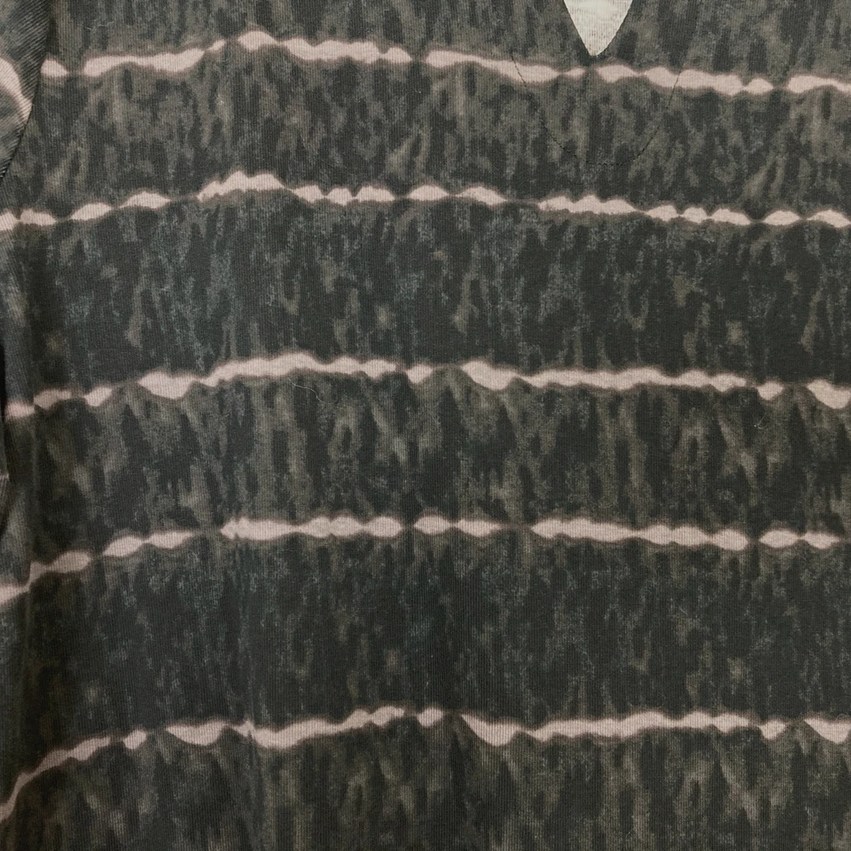 Vestido Ellen Tracy Elástico Talla XL Negro Gris Bolsillos Laterales Cuello en V Informal Foto 2 de 4