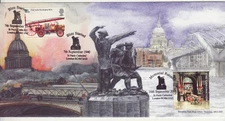 GB Stamps Souvenir Cover Bletchley Park Coronation Blitz, firefighters SHS 2003