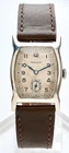 Rolex Tonneau 1920s Rare Gents Collectors Vintage Sterling Silver Watch Serviced