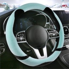 Fluffy Steering Wheel Cover Cute Fuzzy Steering Size Roundcolor Mint Green