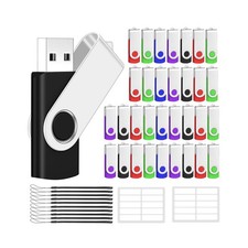 Aretop 16GB Bulk Flash Drives 100 Pack USB 2.0 Flash Drive Bulk Swivel Memory...