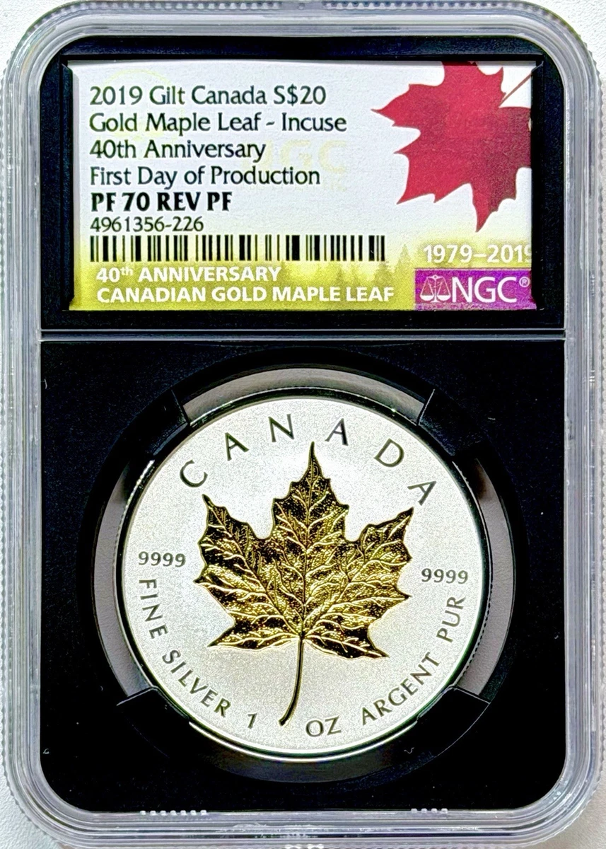 Canadian Maple Leaf 1 oz Precious Metal Content per Unit NGC