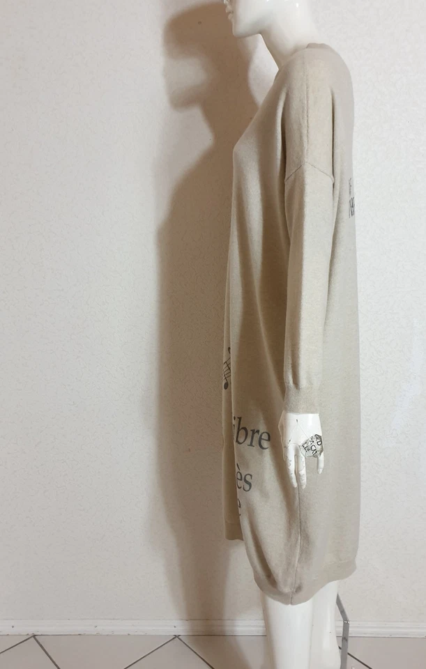 Wunderkind sehr weiches 100% Kaschmir Jumper - Kleid Avantgarde Oversize - Bild 3 von 4