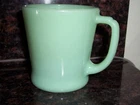 VTG ANCHOR HOCKING FIRE-KING JADEITE GREEN D HANDLE COFFEE CUP MUG RING BOTTOM
