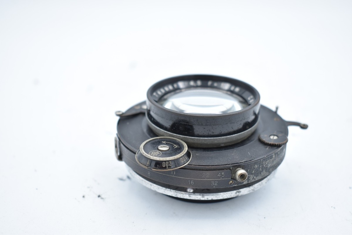 Carl Zeiss Jena 18cm (180mm) F/4.5 Tessar Lens, in Compur Shutter