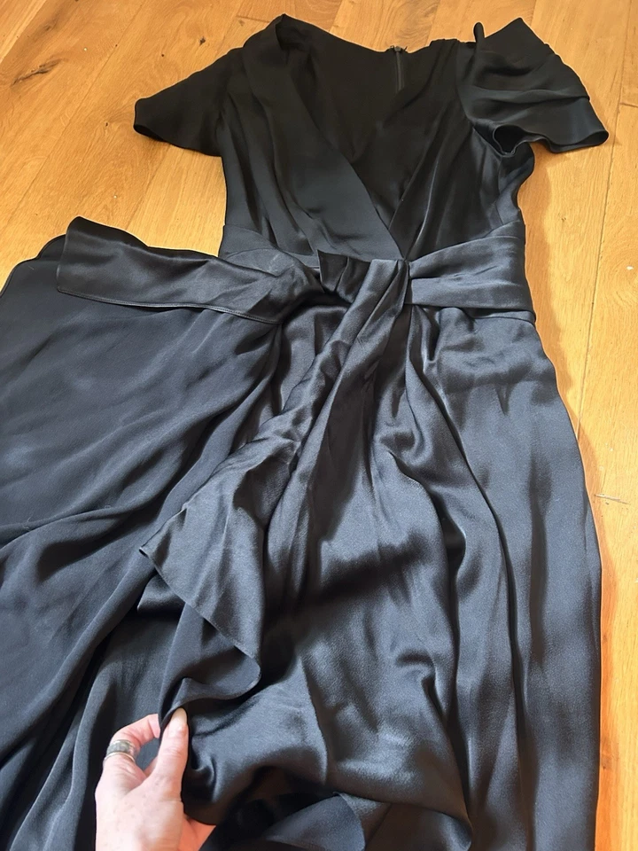 Vestido negro Temperley Designer Anita M 10 PVP USD 1.545 Foto 4 de 4