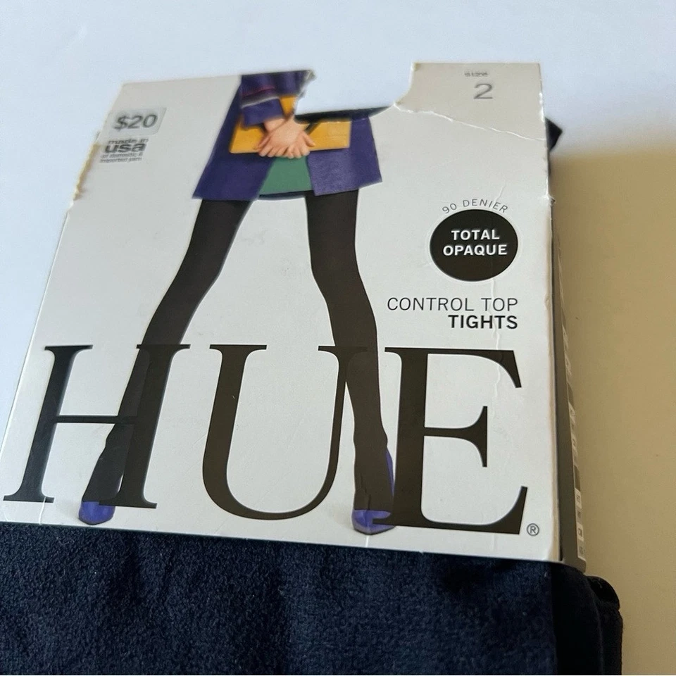 MALLAS TOP HUE U20285 SUPER OPACAS CONTROL AZUL MARINO 90 DENIER TALLA 2 MEDIANAS NUEVAS CON ETIQUETAS Foto 4 de 4