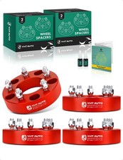 5x5.5 To 5x5 Wheel Adapters 1.5in For F-150 Bronco Ram 1500 5 Lug 4pcs Red