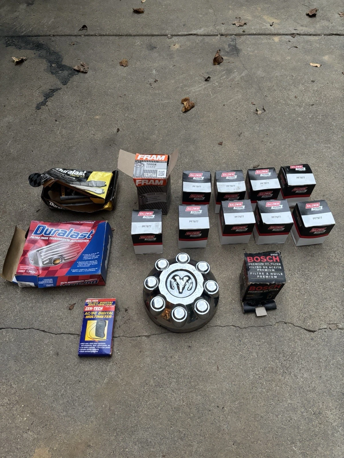 2006 Dodge RAM 2500 Parts Lot, Premium Air Filter, Brake Pads, Multimeter & More