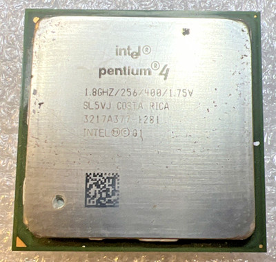 INTEL PENTIUM 4 P4   1.8GHz CPU - SOCKET 478   SL5VJ   256Kb CACHE 400MHz BUS