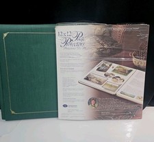 Creative Memories Dk. Green 12x12 Album Plus Page Protectors Old Style 2004 READ
