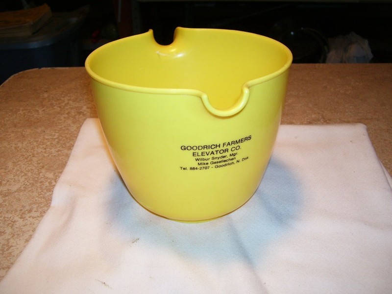 Vintage Goodrich ND North Dakota Elevator Advertising Pitcher