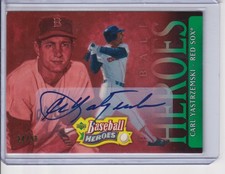 2005 Baseball Heroes Emerald Signatures #20 Carl Yastrzemski Auto /99
