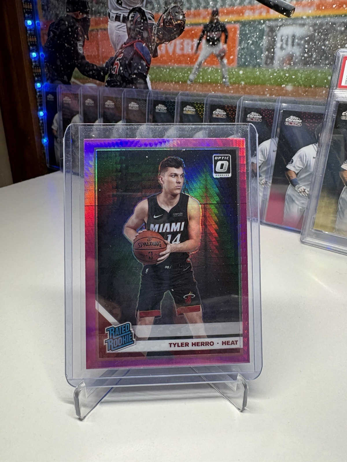 2019-20 Panini Donruss Optic - Rated Rookie Tyler Herro #172 Pink Hyper Prizm 