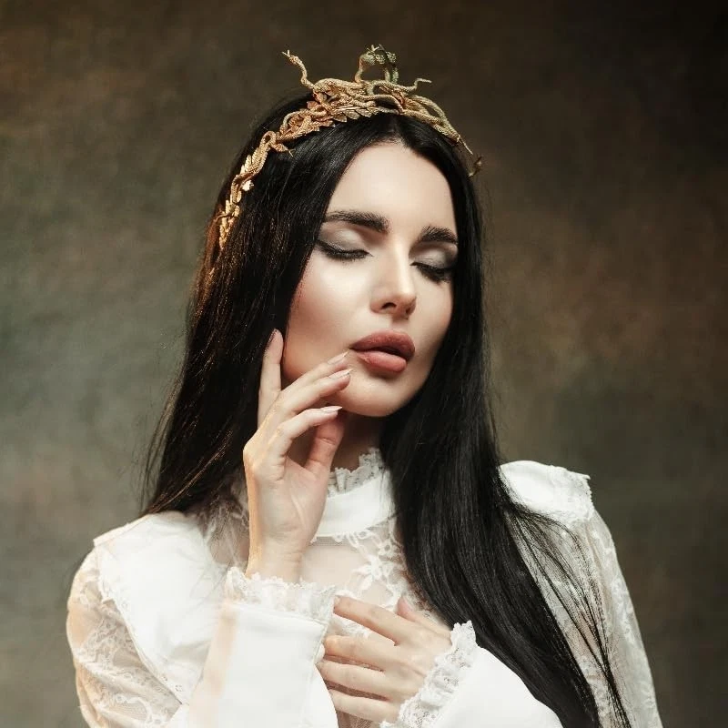 Corona Serpiente Medusa Griega - Cosplay Diadema Disfraz Medusa Diadema Halloween... Foto 2 de 4