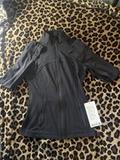 Lululemon Define Jacket Nulu Black 6 Full Zip Thumbholes Zipped Pockets