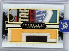 2014-15 Panini Anthology Paired Pieces Mario Lemieux Ron Francis Patch