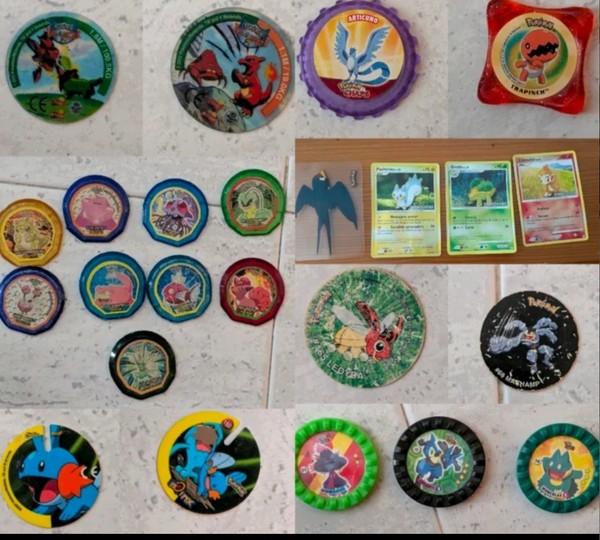 Lote Cartas Y Tazos Pokémon