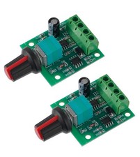 Low Voltage DC Motor Speed Controller PWM 1.8v 3v 5v 6v 12v 2A 30W - 2-Pack