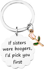 Sisters Keychain, Funny Adult Sister Gifts from Sisters Friendship Keychain Crea