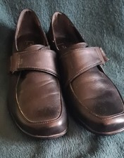 FOOTGLOVE Ladies Black Leather Size UK 6 EU 39 Shoes NEW - CG S30 