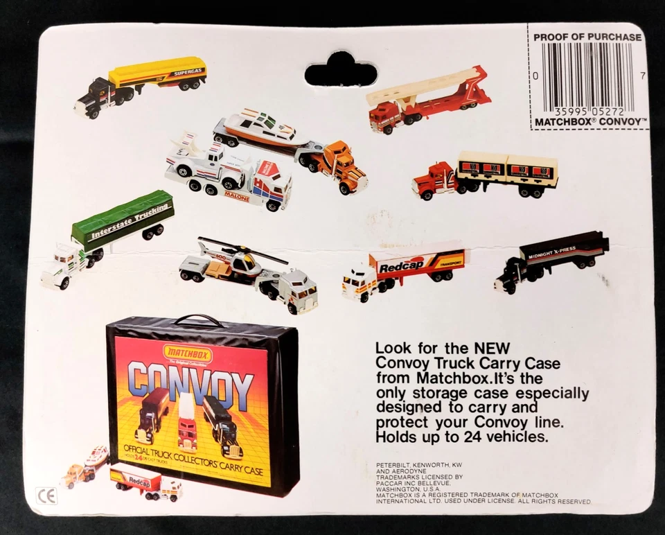 Matchbox Convoy CY12 Peterbilt Camión de Bomberos Nuevo Sellado De Colección 1989 Foto 3 de 4