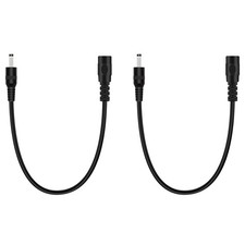 2-Pack 1FT 3.5mm x 1.35mm DC Power Extension Cable Male to Female Plug Jack P...