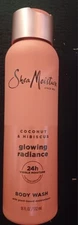 Shea Moisture Coconut Hibiscus Body Wash 18Oz 24 Hr Visible Moisture 