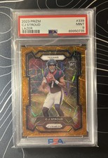 2023 Prizm CJ Stroud Rookie Orange Lazer #339 PSA