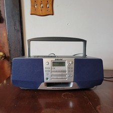 Sony CFD-S38 CD AM/FM Radio Cassette/CD Player Boombox No Remote Tested Works