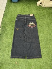 Baggy Skater Y2K Crown JNCO Royal Jeans Laser Black 32x32 