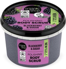Polishing Body Scrub - Blackberry & Natural Sugar Exfoliant, 250ml, Vegan