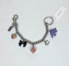 Coach Motif Chain Bag Charm, NWT