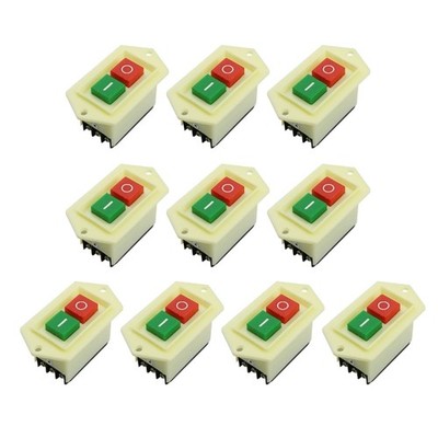 Power Control Button Switches Three-phase Latching Motor Starts Button Press